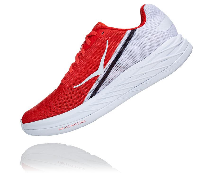 Hoka One One Hardloopschoenen Dames - Rocket X - Rood/Wit - PJ3548207